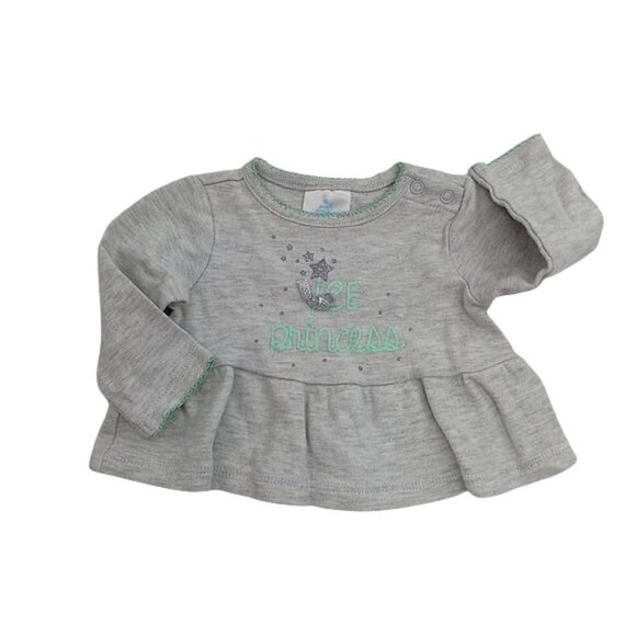 Small Wonders Ice Princess Ruffle Sweater Size 3-6 Months Winter Casual - Picture 1 of 5